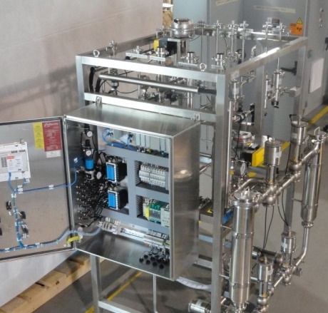 Process Skid Stainless Steel Skid, Control Panel, Voltage Separation, Safety Partner